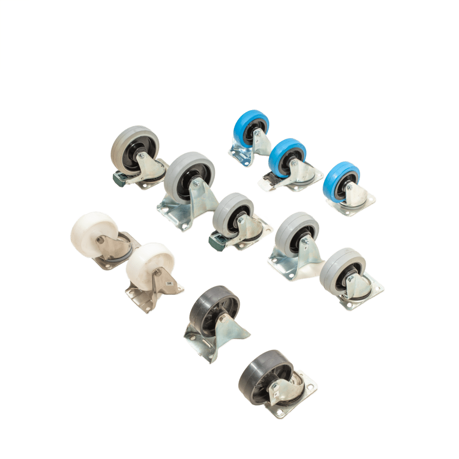 wheels for roll container and cart