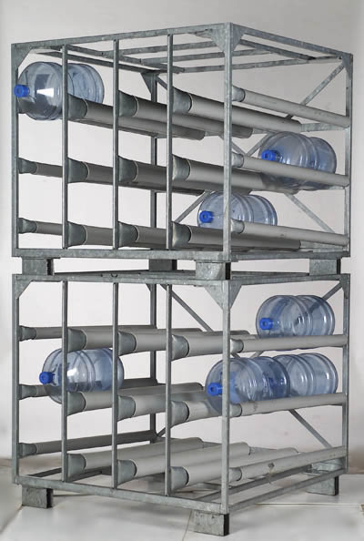 Rack sur mesure à bonbonnes d’eau RollsRapides