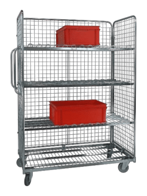 Rental handling cart