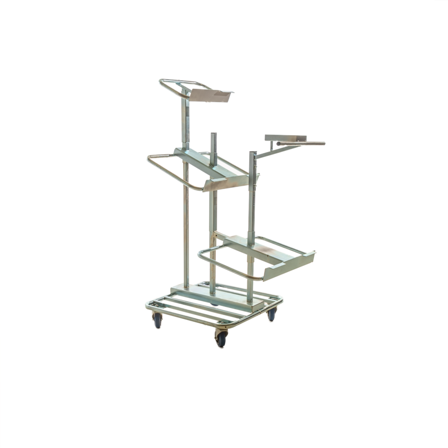 Drive-through trolley pharmaceutical Drive-through trolley 7 bins