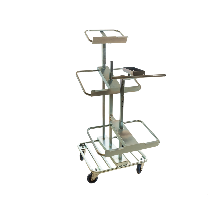 Drive-through trolley pharmaceutical Drive-through trolley 7 bins