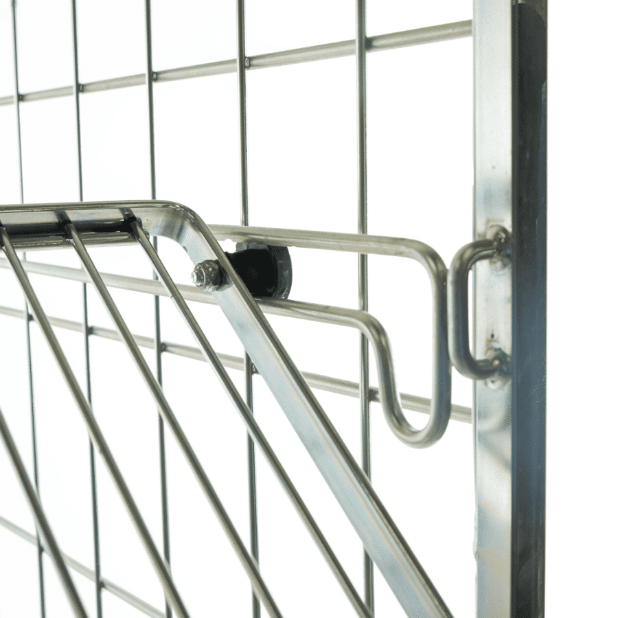 roll container laundry roll container with folding doors shelves