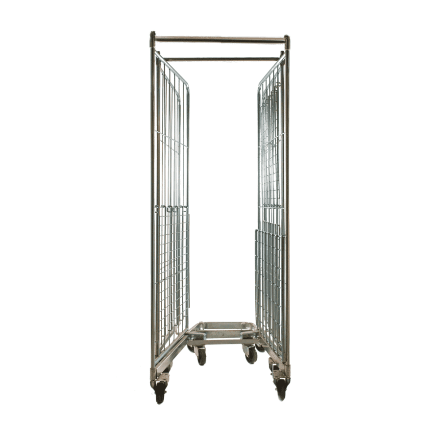 2-sided nestable roll container