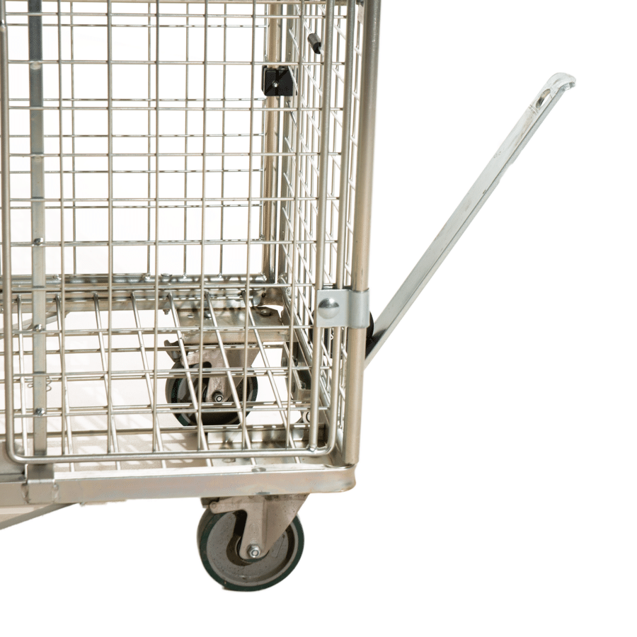 roll container laundry roll container with doors and drawbar